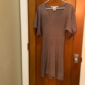 Taupe knit dress